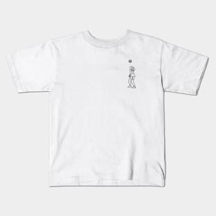 Alexia Putellas black silhouette (small) Kids T-Shirt